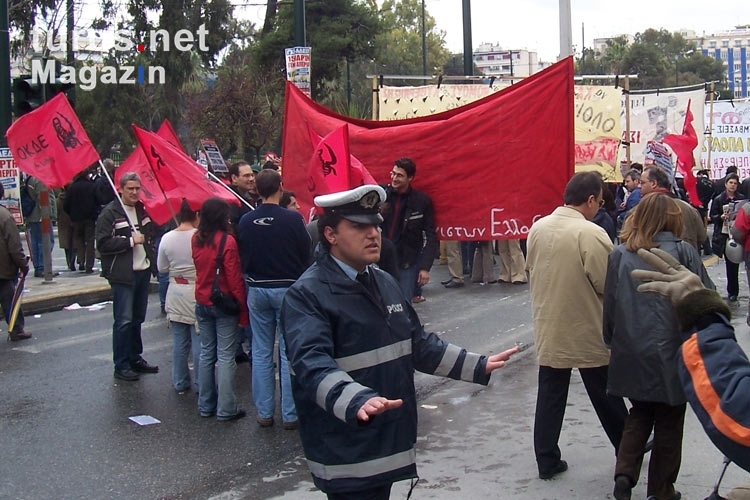 Finanzkrise in Griechenland: Demonstration in der Hauptstadt Athen