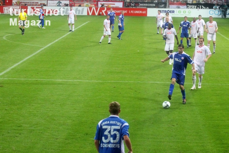 Der FC Hansa Rostock zu Gast beim 1. FC Union Berlin, 2. Bundesliga, 2009/10