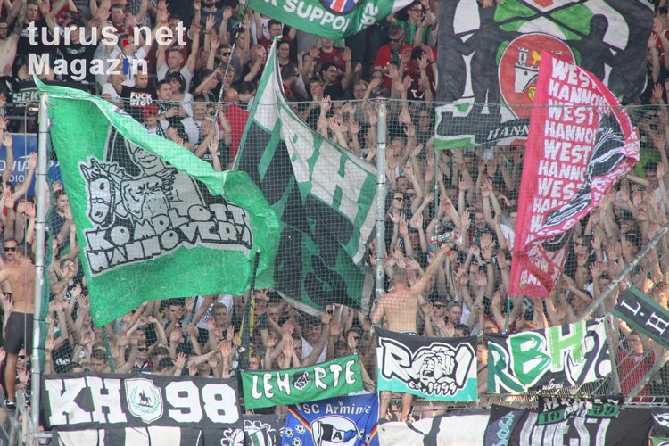 Support Fans Ultras Hannover 96 in Bochum 26. August 2016