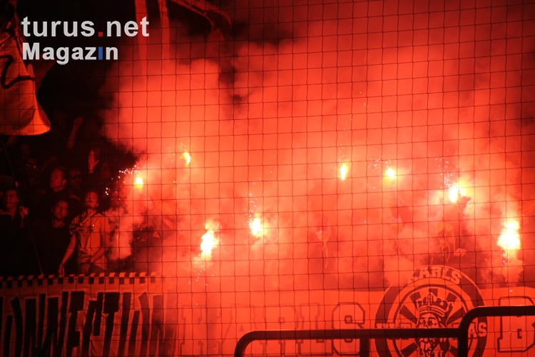 Pyroshow Aachen Ultras Fans in Wuppertal 2016