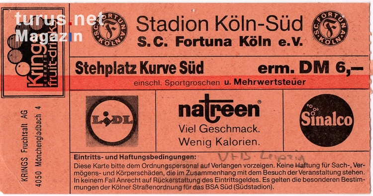 SC Fortuna Köln vs. VfB Leipzig
