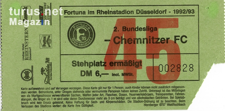 Fortuna Düsseldorf vs. Chemnitzer FC 