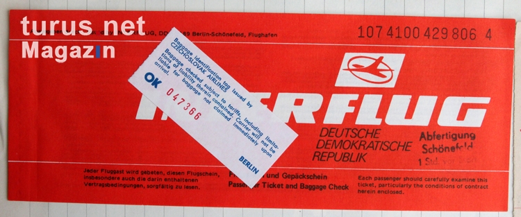 Interflug Ticket