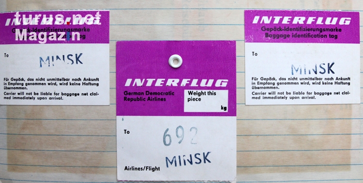 Interflug Ticket nach Minsk