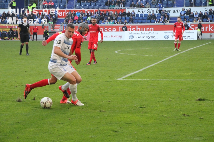 Spielszenen MSV Duisburg gegen Hallescher FC 2016