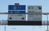 Autobahnschilder in Frankreich