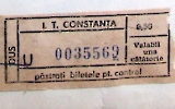Fahrkarte aus Constanta