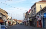 Stadtzentrum von Negotin nahe der Donau, Republik Serbien