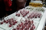 Rakija-Cocktails am Serbien-Stand