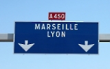 Autobahn nach Marseille und Lyon
