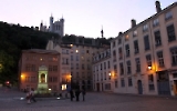 Altstadt von Lyon am Abend