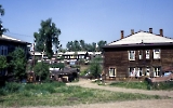 Holzhäuser in Irkutsk