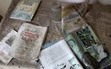 radioaktiv kontaminierte Briefe und Bücher