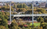 RWE Fans in Wattenscheid, Blick von Rheinelbe