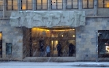 UBS-Bank im Schneegestöber