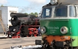 zwei polnische Lokomotiven in Poznan - zwei Generationen