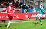 Lucas Brumme, Leon Sommer Rot-Weiss Essen vs. VfB Lübeck Spielfotos 15.12.2023