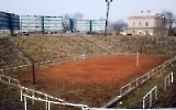 uraltes Volleyball-Stadion in Prag