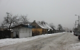verschneite Straßen in Wegliniec