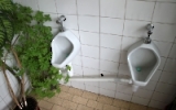 Toilette auf einem polnischen Busbhanhof