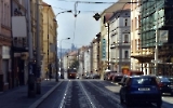 Straßenbahn in der Innenstadt von Prag