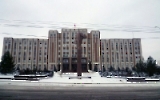 Lenin wacht vor dem Parlament in Tiraspol