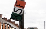Republican Sinn Fein (RSF) - Schild in einem Viertel von Belfast