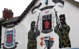 Mural der Ulster Freedom Fighters (UFF) im nordirischen Belfast