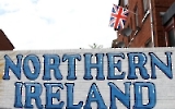 Welcome to Northern Ireland - Schriftzug an der Sandy Row in Belfast