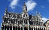 Gotisches Rathaus am Grand-Place / Grote Markt im Stadtzentrum von Brüssel