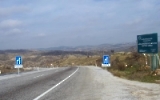 Fernstraße in der Türkei von Kirklareli nach Malko Tarnovo
