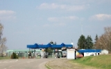 Grenzübergang an der serbisch-ungarischen Grenze bei Backi Breg