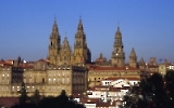 die weltberühmte Kathedrale in Santiago de Compostela