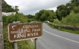 Grüne Grenze zwischen Nordirland und der Republik Irland am Fane River