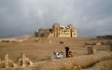 Der zerstörte Darul-Aman-Palast (Platz des Friedens, Darulaman-Palast) bei Kabul, Afghanistan