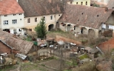 altes Gehöft am Rande einer Kleinstadt in Tschechien, in Grenznähe zu Österreich
