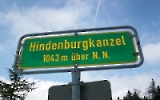 Hindenburgkanzel - 1.043 Meter über Null