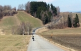 Unterwegs mit dem Mountainbike / Fahrrad in den Bergen und Hügeln von Österreich