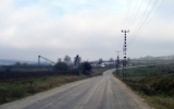 Straße bei Lalapasa / Region Edirne, Türkei