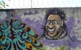 Malereien an einer Mauer in Rio de Janeiro
