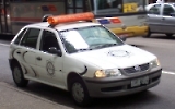 Ein Fahrzeug der Guarda Municipal in Rio de Janeiro, Brasilien