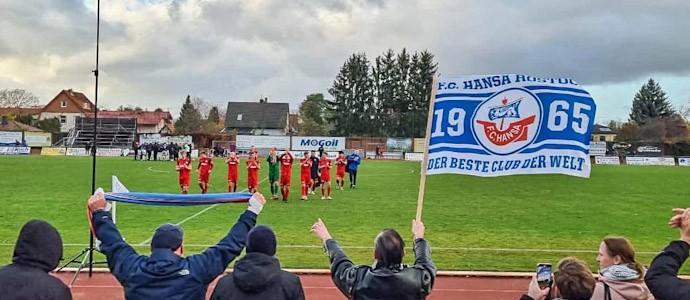 Eintracht Mahlsdorf vs. Hansa Rostock II: Vom BZA-Lauf bis zur kleinen Pyro-Einlage