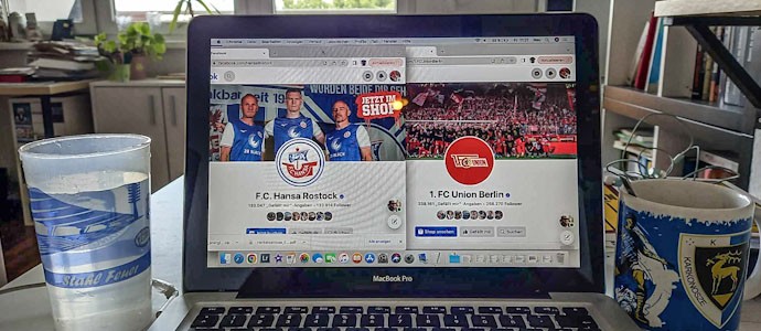 Einstige DDR-Oberligisten bei social media: Union, SGD und Hansa die Top 3