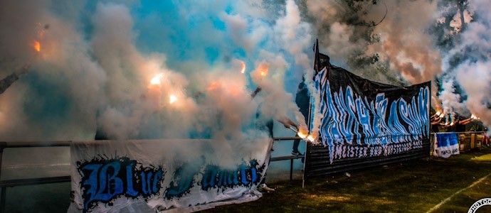Pyro satt und Aufstiegsparty beim SV Blau-Weiss Möglenz