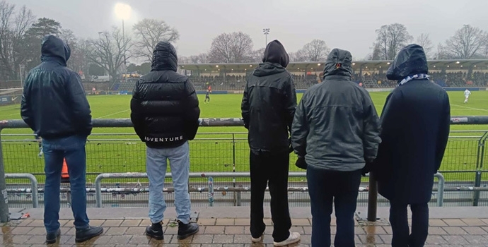 Hertha BSC II vs. Hansa Rostock II: pladdernder Regen und Glühwein-Exzess