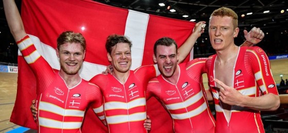 Der dänische Vierer sorgte für den Höhepunkt am 2. Tag der Bahn-WM
