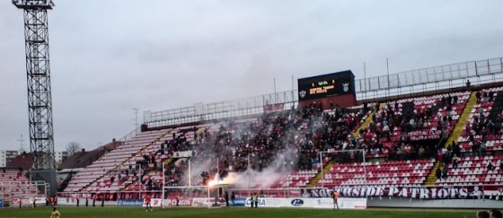März 2009: Spartak Trnava vs. MFK Kosice im alten Stadion Antona Malatinského
