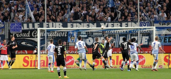 MSV Duisburg gegen Hansa Rostock in der Saison 2013/2014