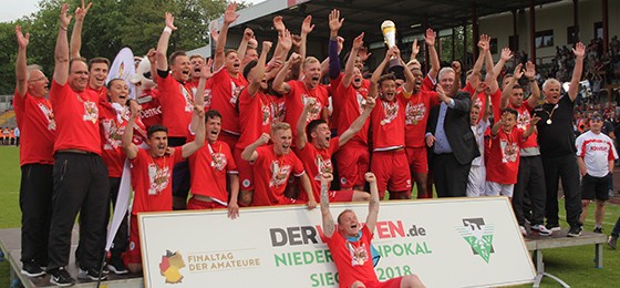 Niederrheinpokalsieger 2018 Rot Weiß Oberhausen