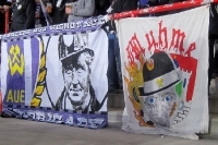 1. FC Union Berlin vs. FC Erzgebirge Aue: Frust und Enttäuschung im Gästeblock